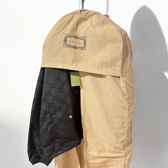 NWT Gucci Off The Grid hooded jacket size 50 Black on Black - Picture 10 of 13